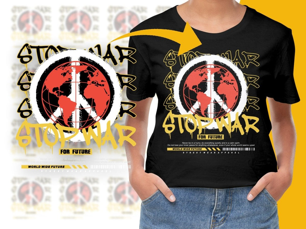 World Map Stop War For Future Graphic PNG File - Teepew