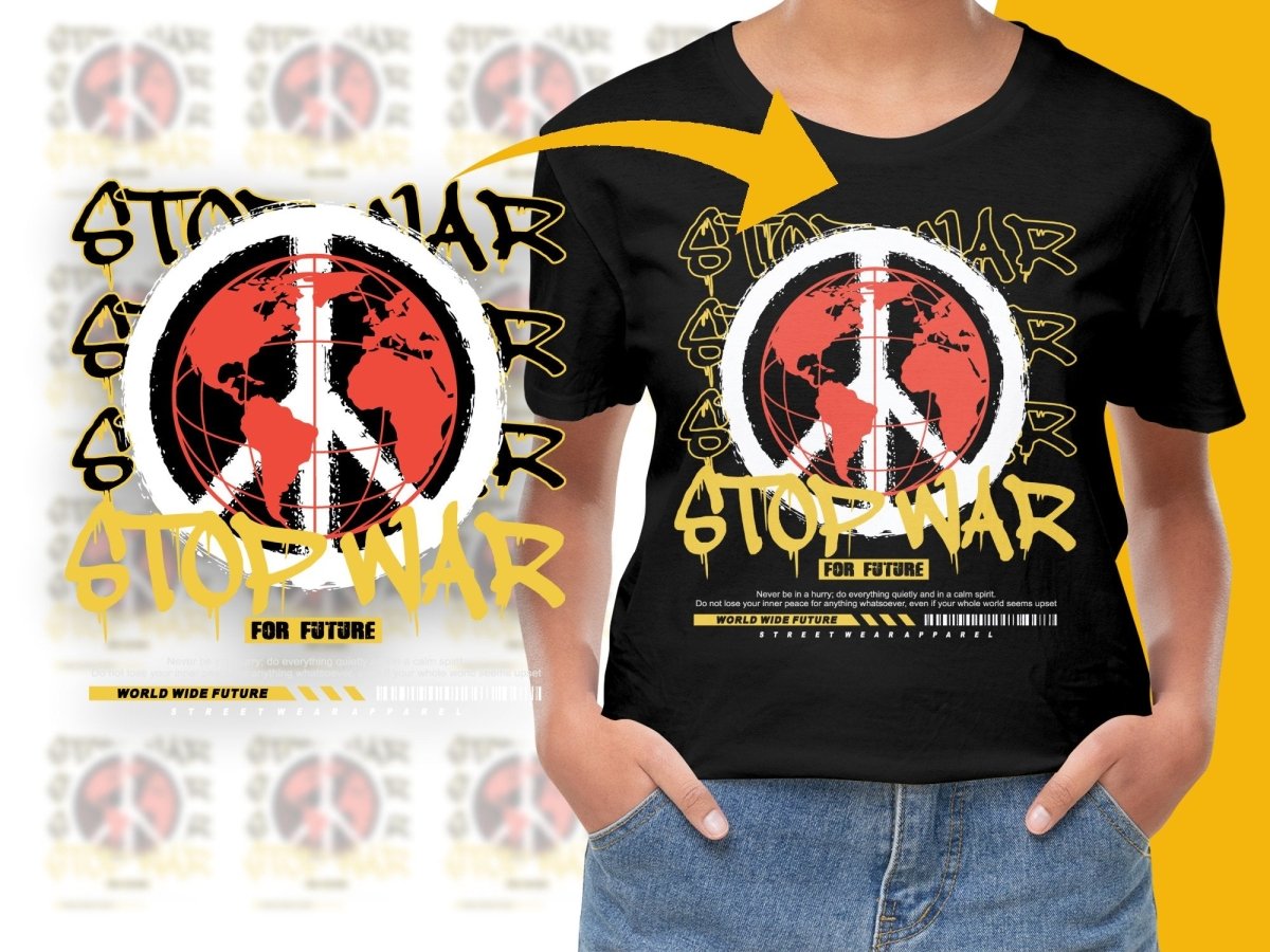 World Map Stop War For Future Graphic PNG File - Teepew
