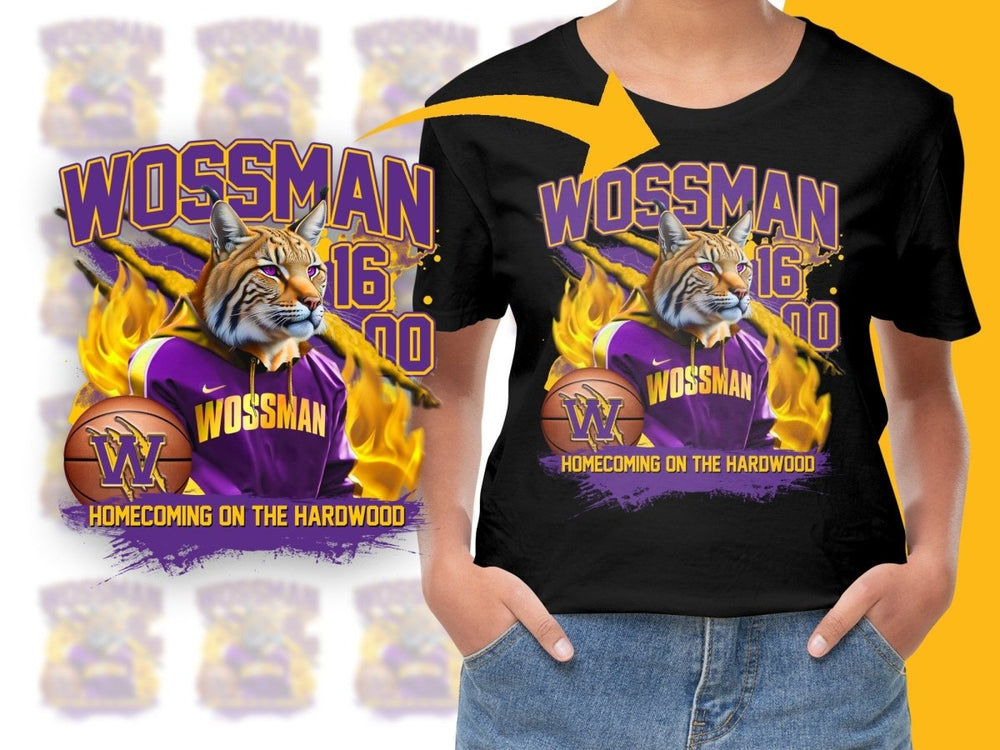 Wossman Homecoming On The Hardwood Basketball Bootleg PNG File - Teepew