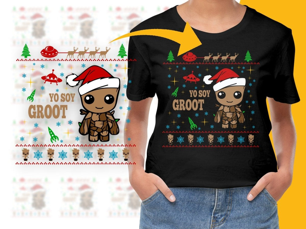 Yo Soy Groot Christmas PNG File with Cute Design - Teepew