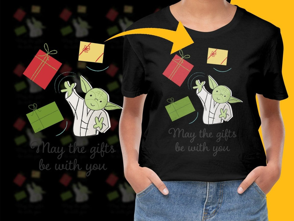 Yoda Christmas May The Gifts Be With You PNG File - Teepew