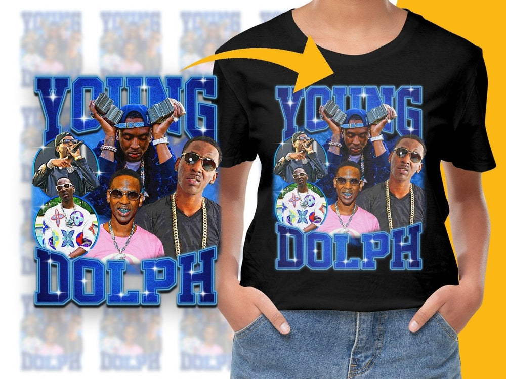 Young Dolph Bootleg Graphic Streetwear PNG File - Teepew