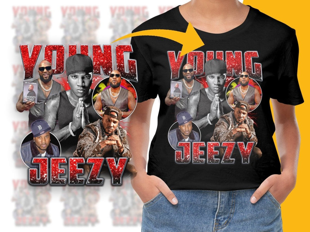 Young Jeezy Bootleg Rap Nostalgic Graphic PNG File - Teepew