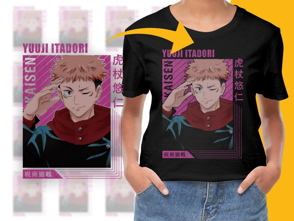 Yuji Itadori Anime Character PNG Digital Download - Teepew