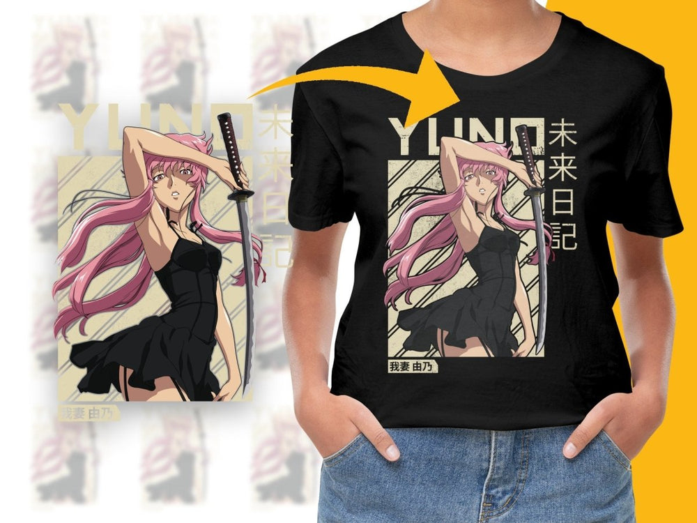 Yuno Gasai Future Diary Anime Character PNG Digital - Teepew