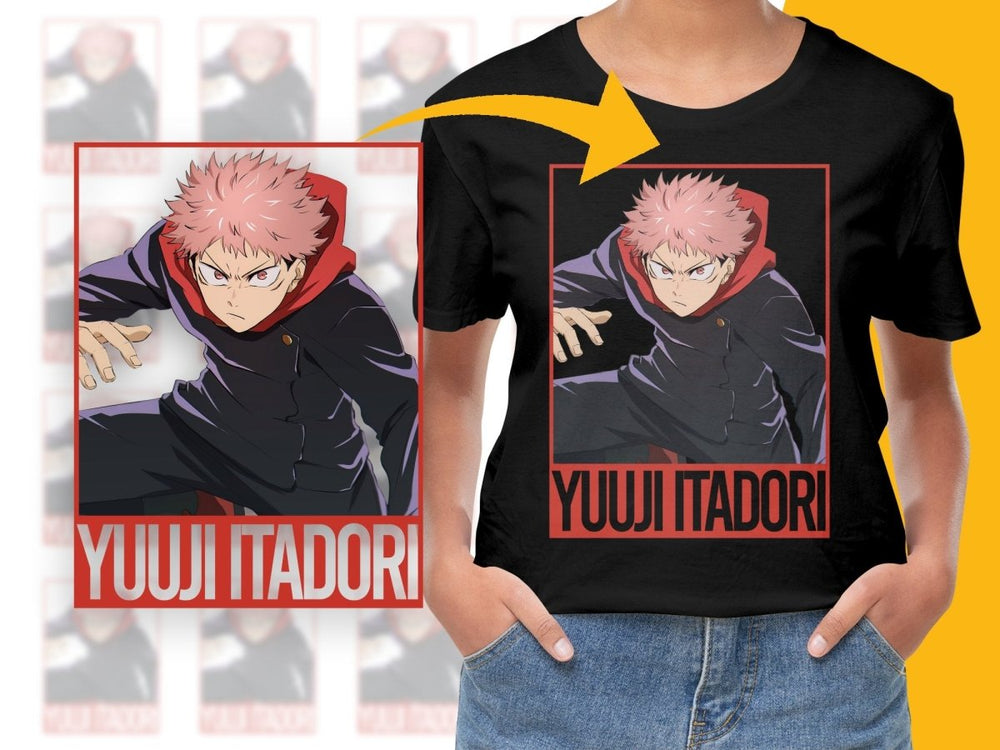 Yuuji Itadori Anime Character PNG Digital Download Digital - Teepew