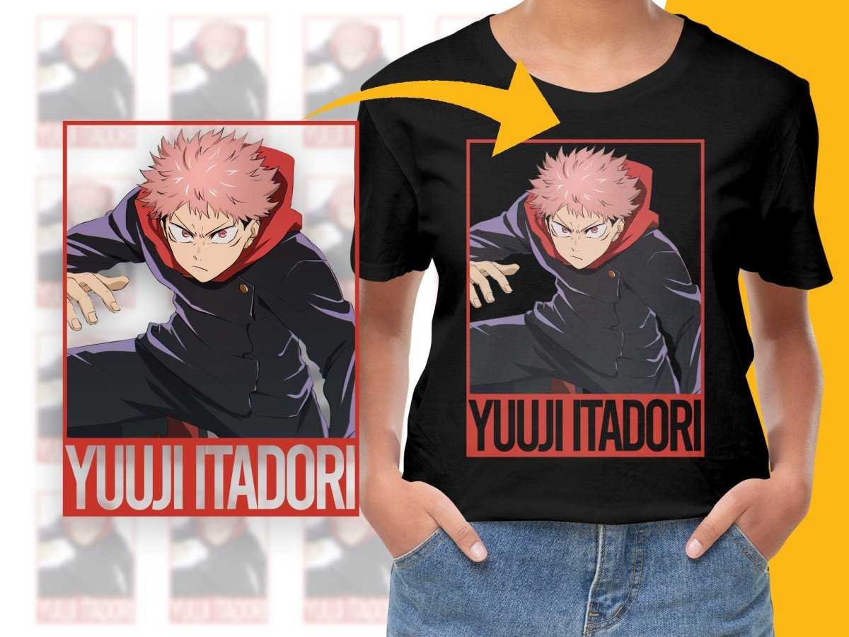 Yuuji Itadori Anime Character PNG Digital Download Digital - Teepew