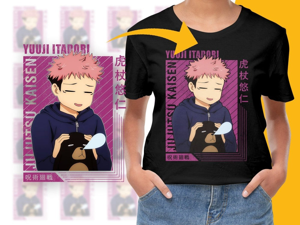 Yuuji Itadori Anime Character PNG File - Teepew