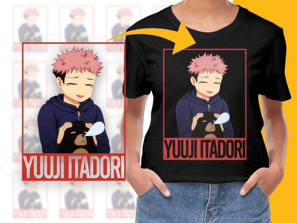 Yuuji Itadori Anime Character PNG File Digital - Teepew