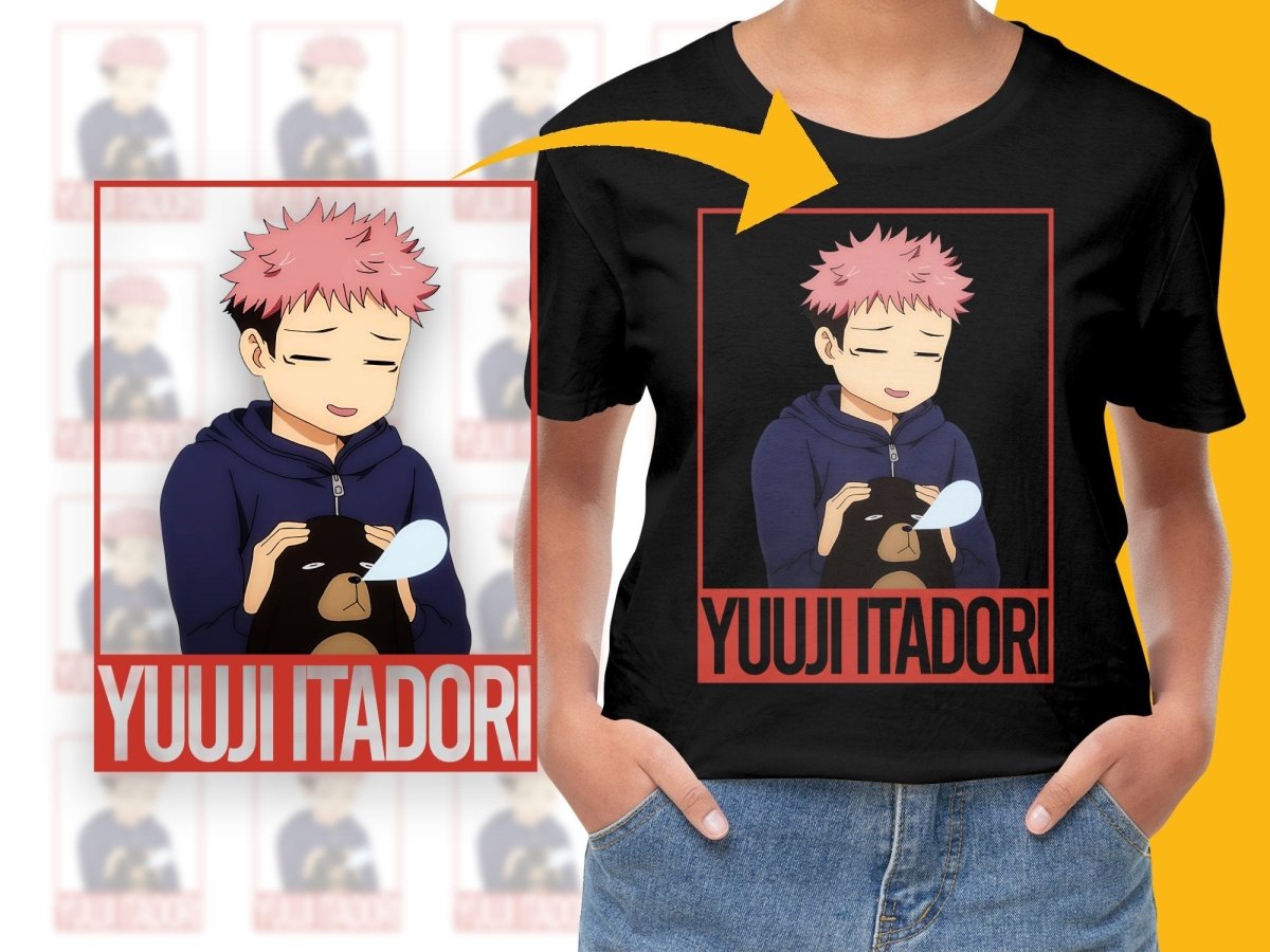 Yuuji Itadori Anime Character PNG File Digital - Teepew