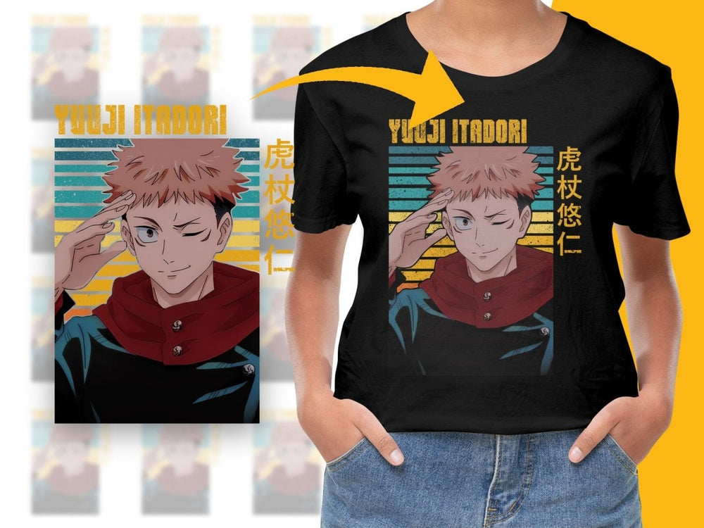 Yuuji Itadori Character PNG File Digital - Teepew