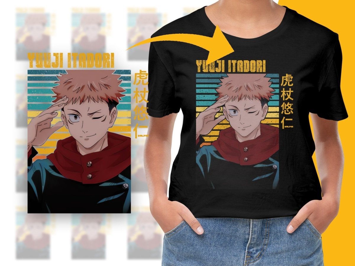 Yuuji Itadori Character PNG File Digital - Teepew