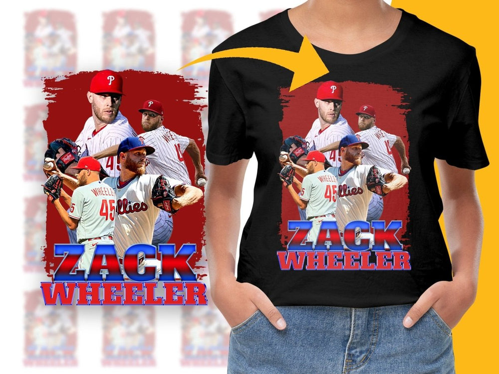 Zack Wheeler Baseball Graphic Bootleg PNG File - Teepew