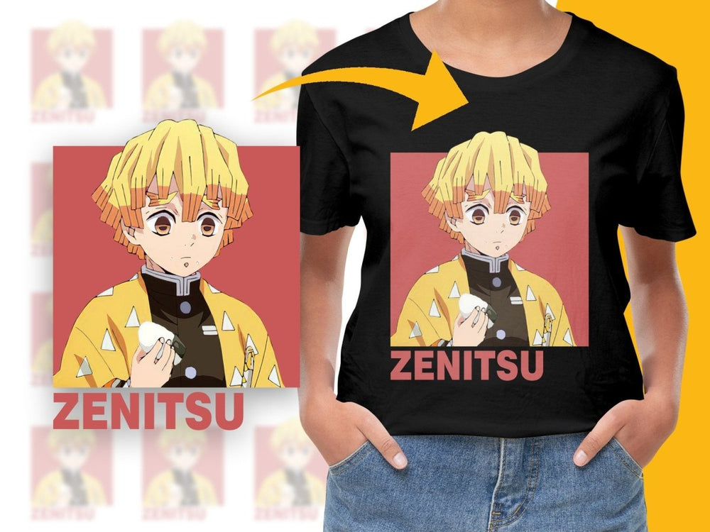 Zenitsu Agatsuma Anime Character PNG Digital Download - Teepew