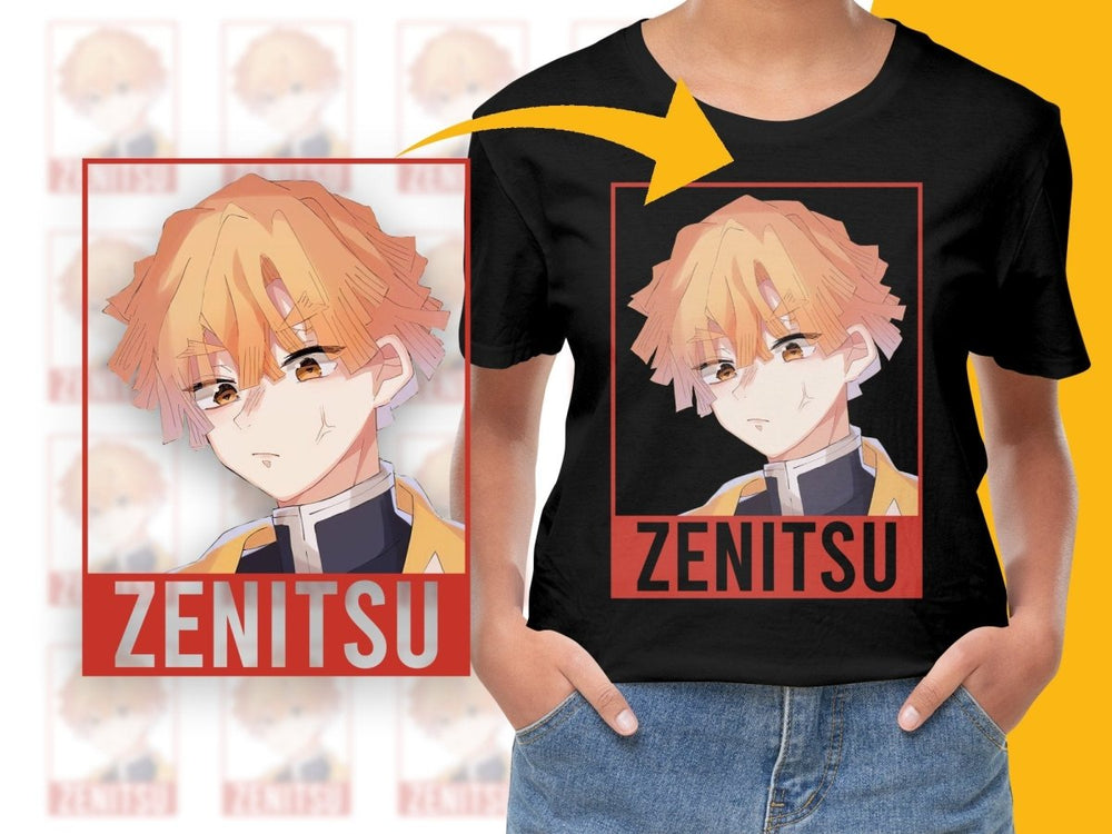 Zenitsu Anime Character PNG File Digital - Teepew