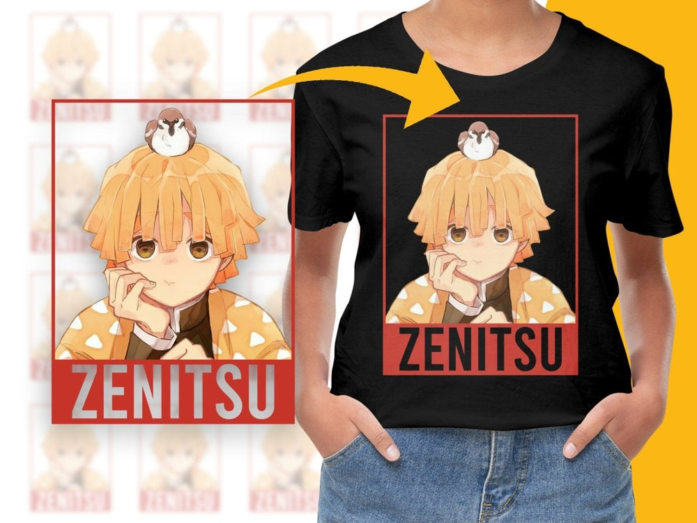 Zenitsu Lightning Breathing Technique Anime Art Digital - Teepew